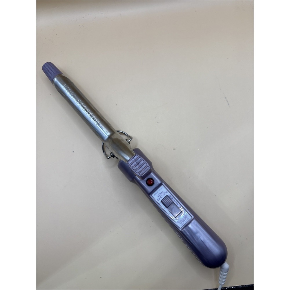 Vidal Sassoon VS-121 3/4" Curling Iron purple Model VS 121 Tested